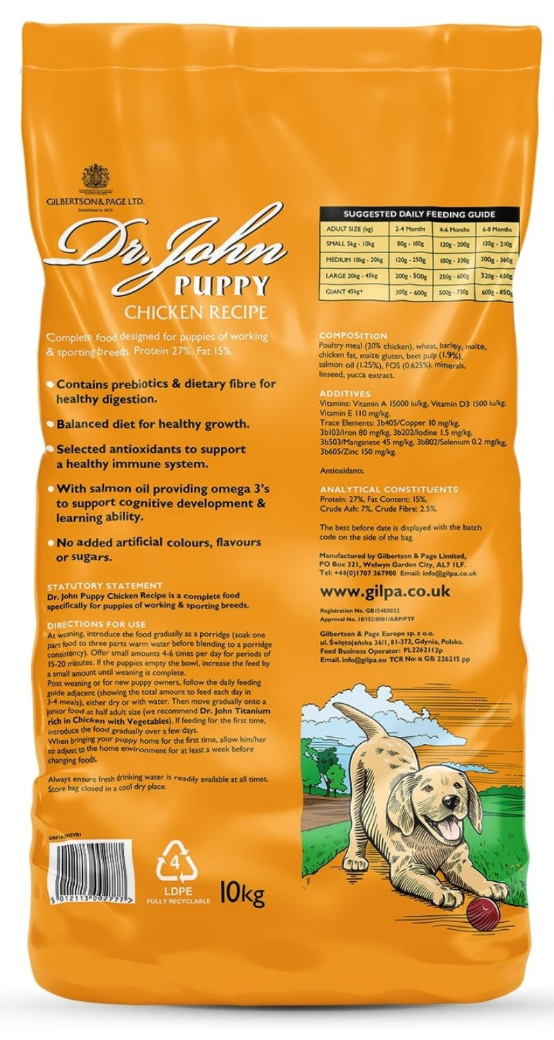 Dr John Puppy – Complete puppy food 10KG