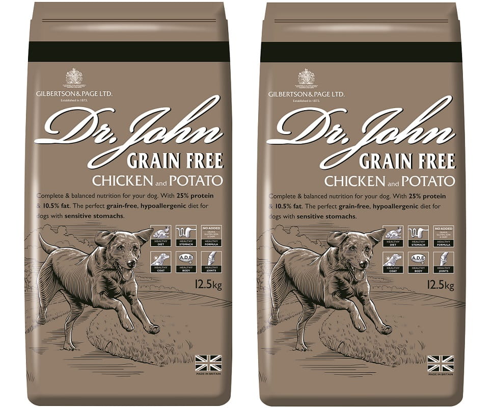 Dr John Grain Free – kurczak z ziemniakami, karma bez zbóż, zestaw 2x12,5 kg - Premium Dog Food from Gilbertson & Page Europe - Just $105.90! Shop now at Gilbertson & Page Europe