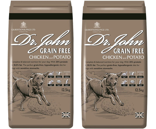 Dr John Grain Free – kurczak z ziemniakami, karma bez zbóż, zestaw 2x12,5 kg - Premium Dog Food from Gilbertson & Page Europe - Just $105.90! Shop now at Gilbertson & Page Europe