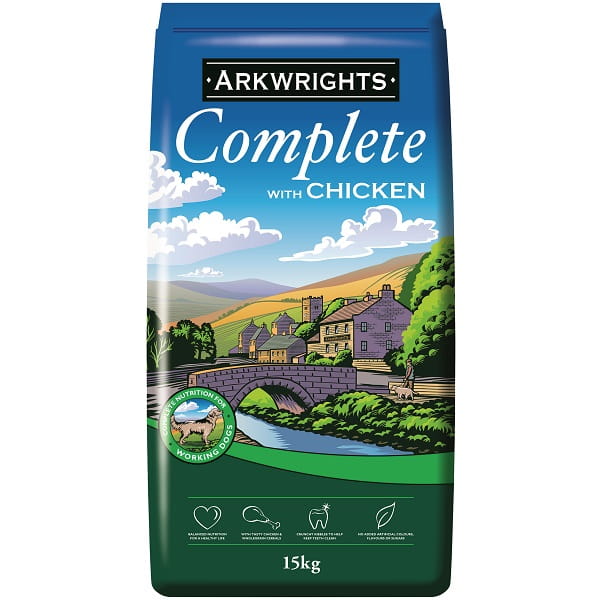 Arkwrights Chicken 15 kg – Kompletna karma z kurczakiem dla dorosłych psów - Premium Dog Food from Gilbertson & Page - Just $28.90! Shop now at Gilbertson & Page Europe