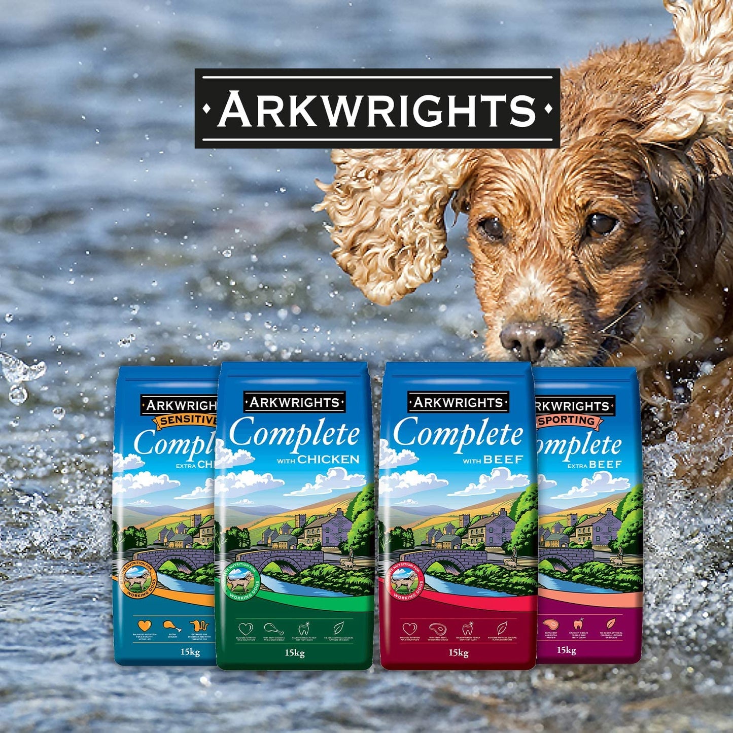 Arkwrights Chicken 15 kg – Kompletna karma z kurczakiem dla dorosłych psów - Premium Dog Food from Gilbertson & Page - Just $28.90! Shop now at Gilbertson & Page Europe