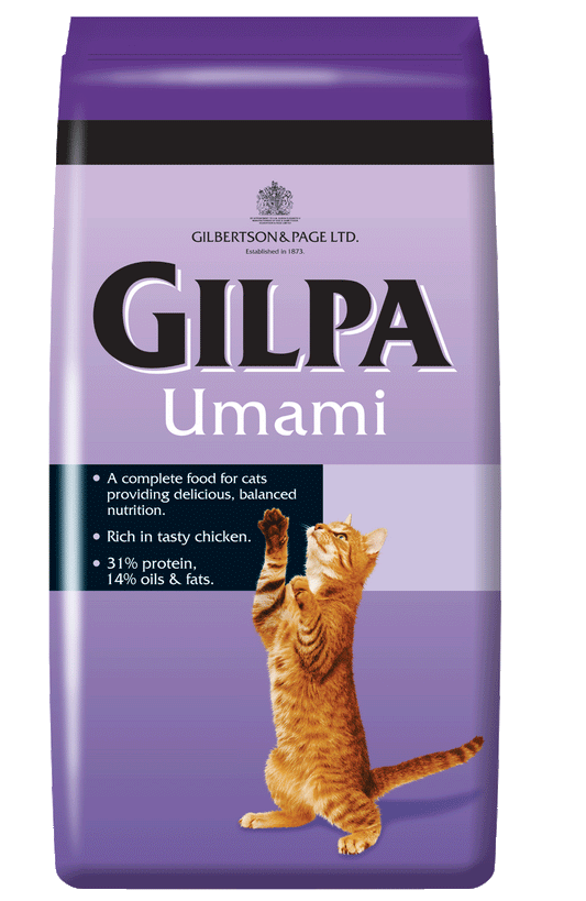 Gilpa UMAMI 15kg – Smaczna i zbilansowana karma dla dorosłych kotów - Premium Cat Food from Gilbertson & Page - Just $39.90! Shop now at Gilbertson & Page Europe