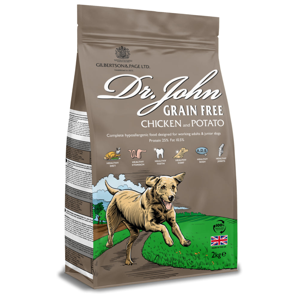 Dr John Graanvrij – kip & aardappel • 2 kg
