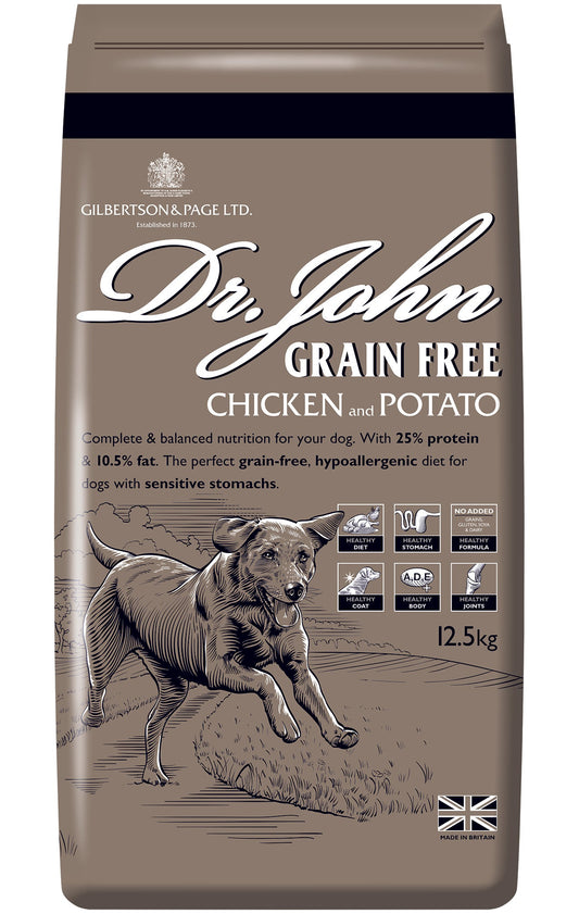 Dr John GRAIN FREE Chicken & Potato 12.5 kg - Premium Dog Food from Gilbertson & Page - Just $49.50! Shop now at Gilbertson & Page Europe