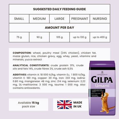 Gilpa Umami – kassitoit • 15 kg