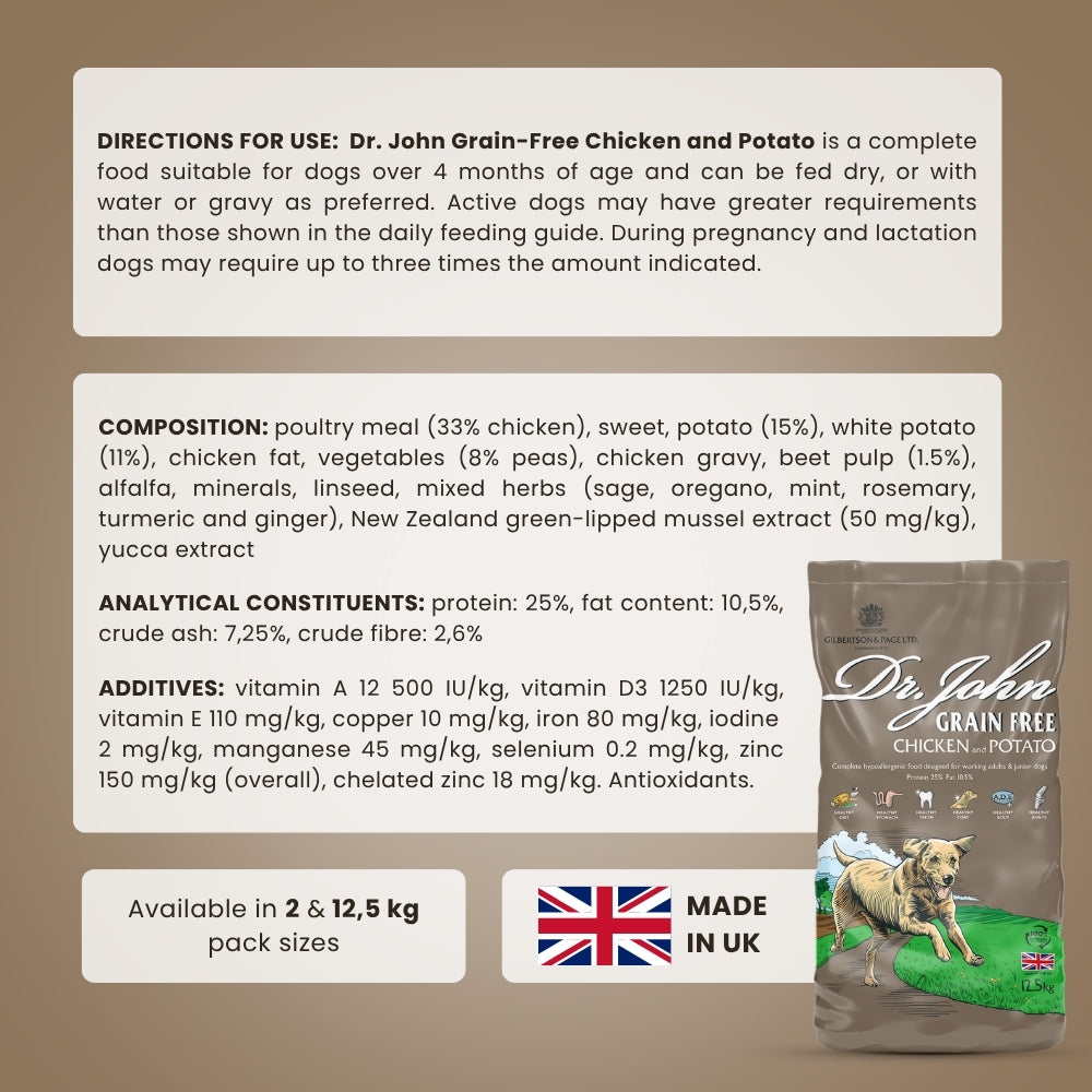 Dr John Grain Free – pakiet 2×12,5 kg