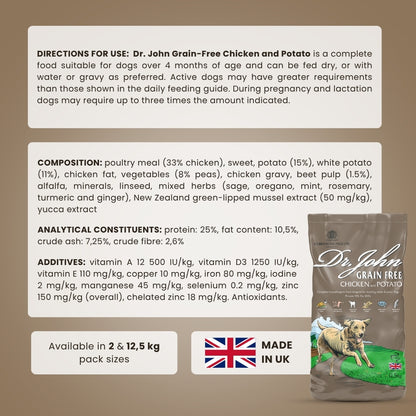 Dr John Grain Free – pakiet 2×12,5 kg