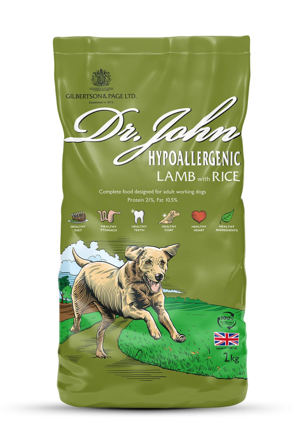 Dr John Hypoallergenic – jagnięcina i ryż • 2 kg