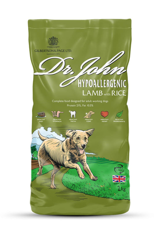 Dr John Allergivänligt – lamm & ris • 2 kg