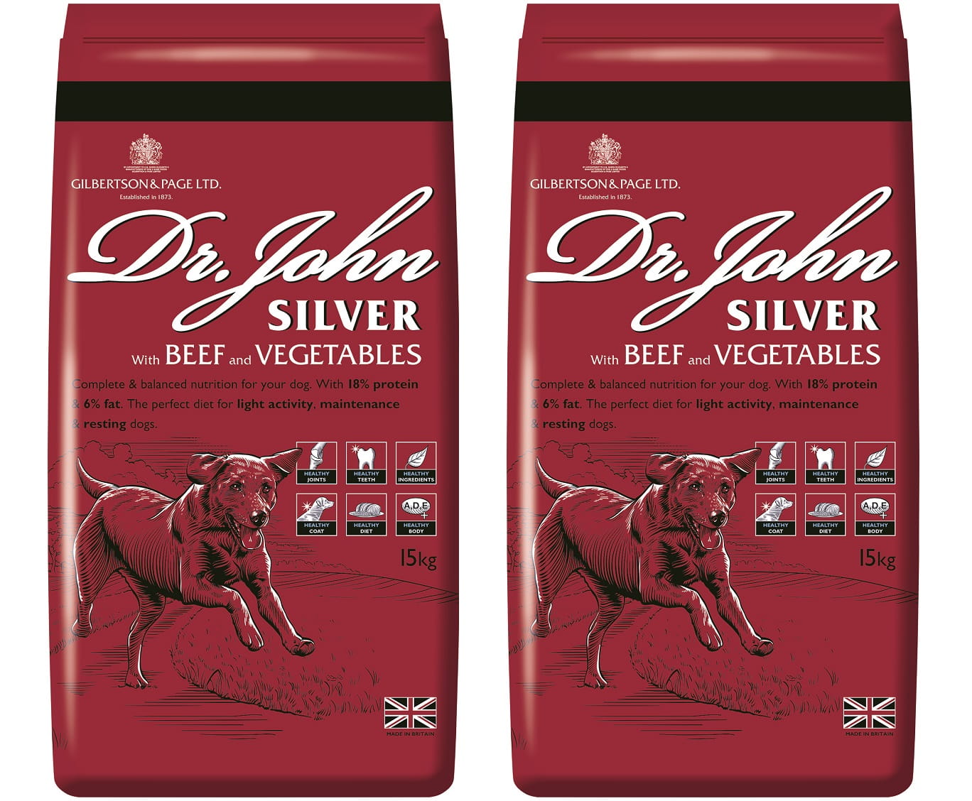 Dr John SILVER BEEF with VEGETABLES 2x15kg - Premium Dog Food from Gilbertson & Page Europe - Just $63! Shop now at Gilbertson & Page Europe