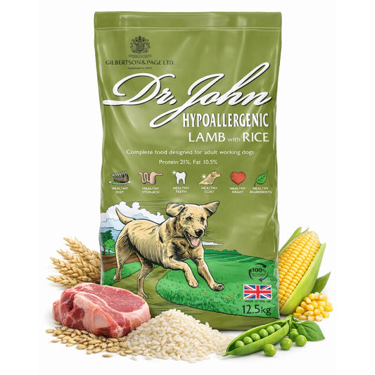 Dr John Hypoallergenic – jagnięcina i ryż • bez pszenicy • 12,5 kg