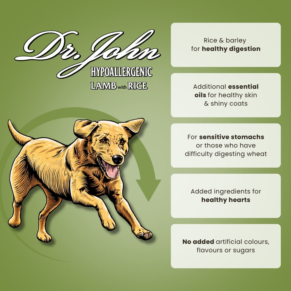 Dr John Hipoalergena – janjetina & riža • 2 kg