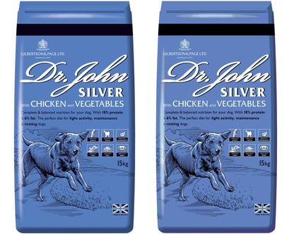 Dr John SILVER CHICKEN with VEGETABLES2x15kg - Premium Dog Food from Gilbertson & Page Europe - Just $63! Shop now at Gilbertson & Page Europe