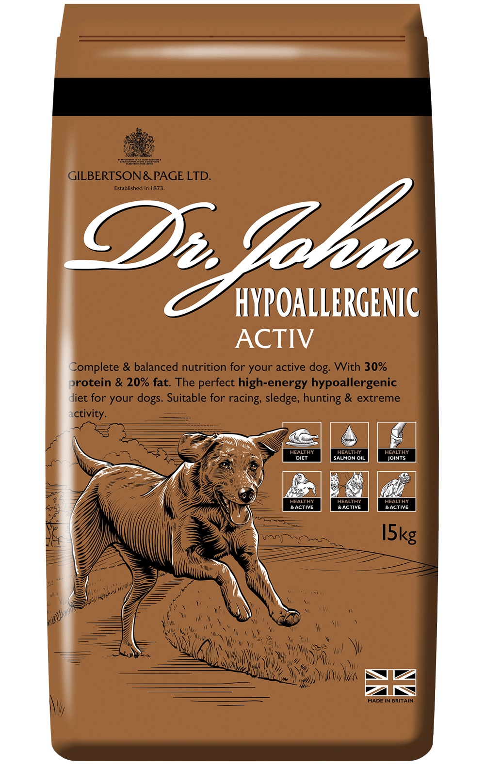 Dr John Hypoallergenic ACTIV 15 kg - Premium Dog Food from Gilbertson & Page - Just $41.50! Shop now at Gilbertson & Page Europe
