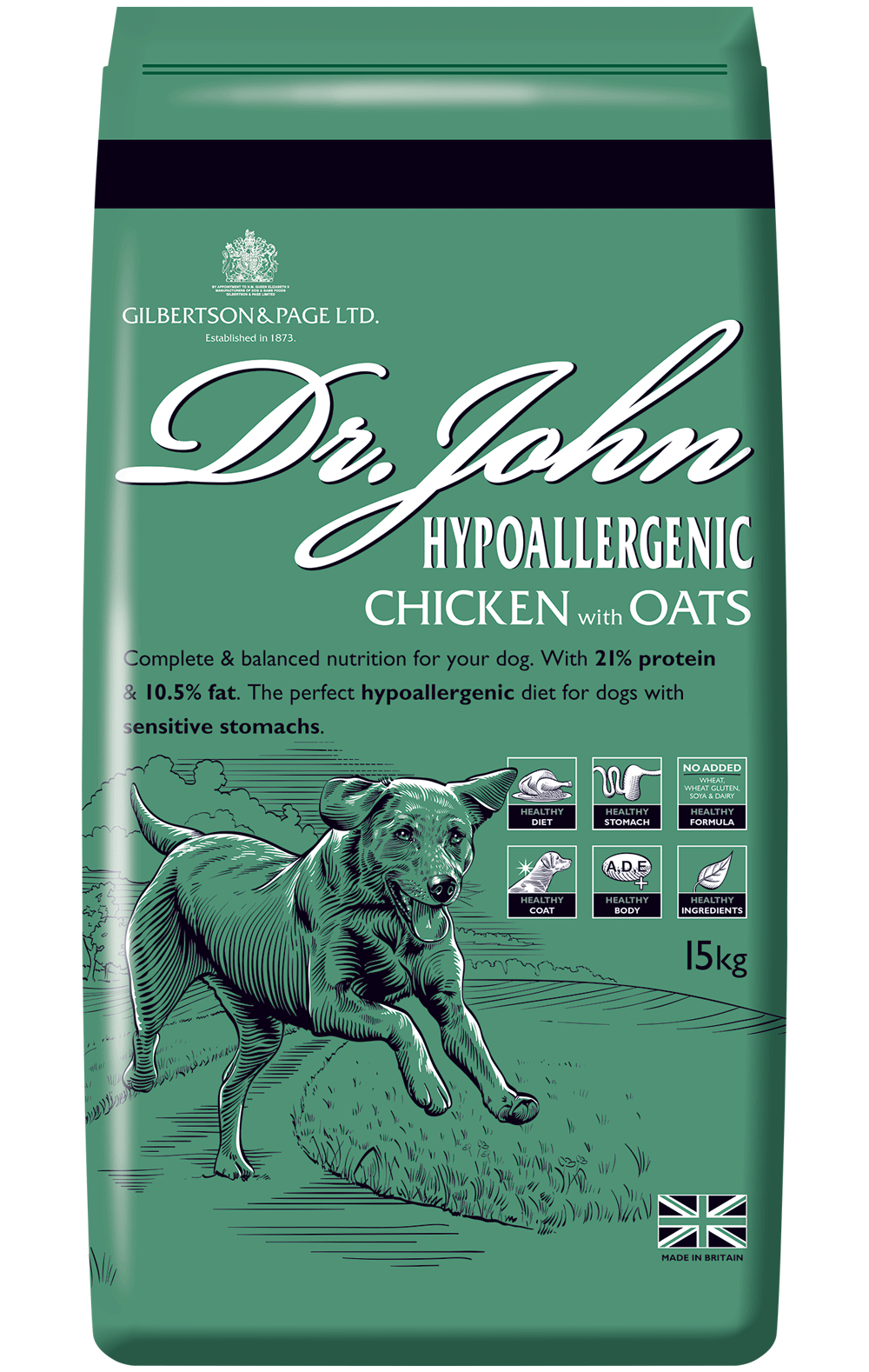 Dr John Hypoallergenic CHICKEN with OATS 15 kg - Premium Dog Food from Gilbertson & Page - Just $35.90! Shop now at Gilbertson & Page Europe