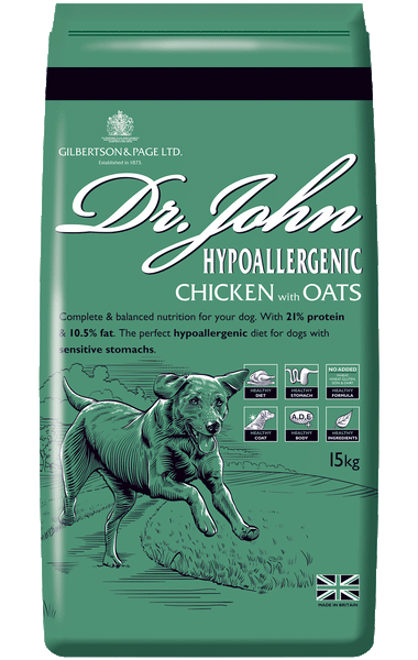 Dr John Hypoallergenic CHICKEN with OATS 15 kg Gilbertson Page