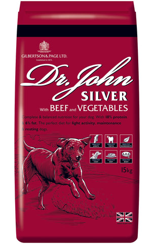 Dr John SILVER BEEF with VEGETABLES 15 kg - Premium Dog Food from Gilbertson & Page - Just $30.90! Shop now at Gilbertson & Page Europe