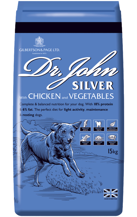 Dr John SILVER CHICKEN with VEGETABLES 4 kg - Premium Dog Food from Gilbertson & Page - Just $13! Shop now at Gilbertson & Page Europe