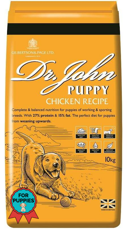 Dr John PUPPY 10 kg - Premium Dog Food from Gilbertson & Page - Just $33.50! Shop now at Gilbertson & Page Europe